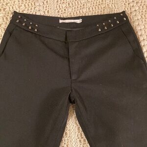 🌈 Studded waist black chino by amy w.h. Size M